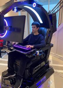 Silla de Oficina Ergonómica para Juegos con Triple Monitor Integrado, Diseño de Cabina, Fabricada en China - Product Image 2