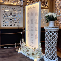 Panneau de bienvenue lumineux LED personnalisé ZKAI pour événements de mariage, banquets et décorations