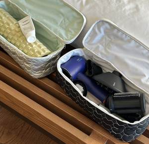 Bolsa de Viaje Impermeable de Nailon con Cierre para Mujer, de Gran Capacidad, para Guardar Secador de Pelo, Plancha y Rizador - Product Image 5