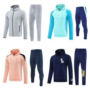 Sudadera de Entrenamiento de Fútbol para Hombre, Estilo Madrid, Oferta, Chaqueta Informal con Capucha, Temática de Fútbol Real para Deportes de Invierno con Diseño de Mbappe - Product Image 1