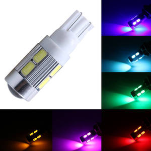 Ampoules LED T10 Wedge 5630 10SMD DC12V 6SMD Blanc Silice 6000K 194 pour Plafonnier de Voiture et Clignotant Latéral – Produit Neuf - Product Image 2