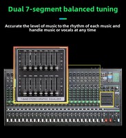 Console de mixage audio BHA BE-32 à 32 canaux, égaliseur double 7 bandes, stéréo 2 canaux, 30 entrées micro, garantie usine 12 ans, OEM, CE, FCC