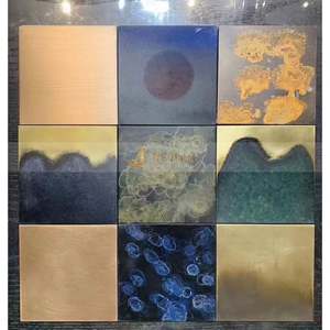 Nouvelle Tendance EX012 Plaques en Acier Inoxydable SUS 304 316 Plaqué Laiton Vieilli Finition Patine Antique 201 pour Décoration - Product Image 6