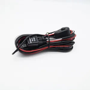 12V 40A 1 For 2 Car Fog Light Wiring Harness Loom LED Work Light Bar Headlight With Fuse And Relay Switch Car Auto Harness