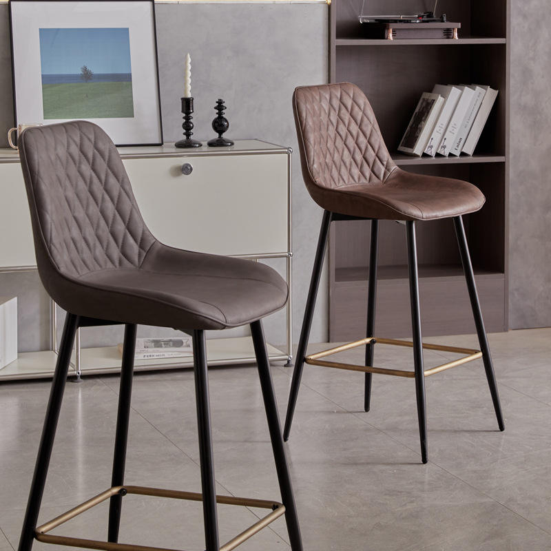 Modern Kitchen Counters Commercial Use Metal High Legs Bar Chair ...