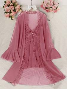 SFY4117 Ladies Sexy Transparent Nightwear Transparent Silk Backless <b>Lingerie</b> Mesh Inverted V-shaped <b>Skirt</b> - Product Image 5