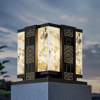 Lampe solaire LED de luxe léger au design créatif, à charge rapide, économe en énergie, pour éclairage de cour, de jardin, de mur, de colonne et de pelouse