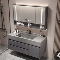 Meuble de salle de bain en PVC, élégant, pour salles de bain modernes CT-202401209