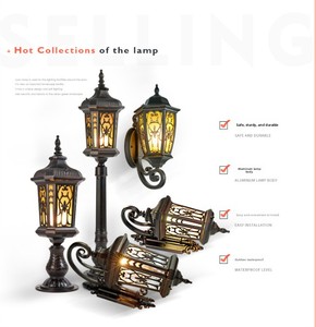 Lanterne murale de style européen, verre hexagonal, éclairage extérieur, aluminium, IP65, résistant aux intempéries, pour villa, jardin, patio, véranda, entrée de <span class=keywords><strong>maison</strong></span> - Product Image 5