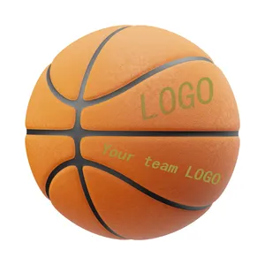 Leder Design Logo Basketball in loser Schüttung angepasst