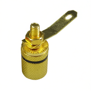 Gold Plated Banana Plug Black 4mm Audio Connector For <b>Speaker</b> <b>Wire</b> - Product Image 2