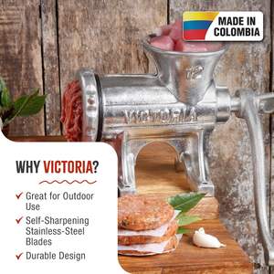 # 12 Nuevas Picadoras de Carne <span class=keywords><strong>Victoria</strong></span> de Hierro Fundido con Soporte de Mesa, Picadora Manual para Uso Doméstico y en Restaurantes, Hecho en China - Product Image 2
