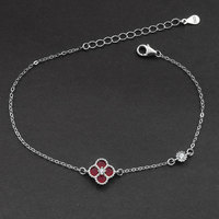 Ensemble de bijoux pour femmes Daidan, plaqué or, bracelet trèfle à quatre feuilles porte-bonheur, pierre d'agate, argent 925, ensemble de bijoux trèfle tendance