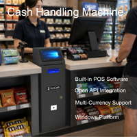 Machine de paiement automatique avec écran tactile intelligent, solution de recyclage des billets et de libre-service pour restaurants et fournisseurs, en métal