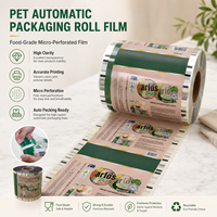 Vente en gros de rouleaux de film PET micro-perforé de qualité alimentaire avec logo personnalisé pour l'emballage automatique