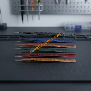 SUNTOOLS/STIPL Ensemble de pinces à épiler rondes en plastique pour la fabrication de bijoux DIY, multicolores, 8 pièces - Product Image 6