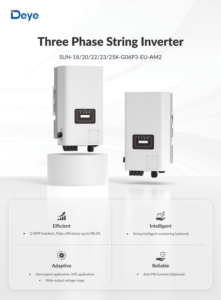 อินเวอร์เตอร์ Deye SUN-18/20/22/23/25K-G06P3-EU-AM2 18kw 20kw 22kw 23kw 25kw 3 เฟส พร้อม wifi IP65 สำหรับใช้ในบ้านแบบเชื่อมต่อกับระบบไฟฟ้า - Product Image 6