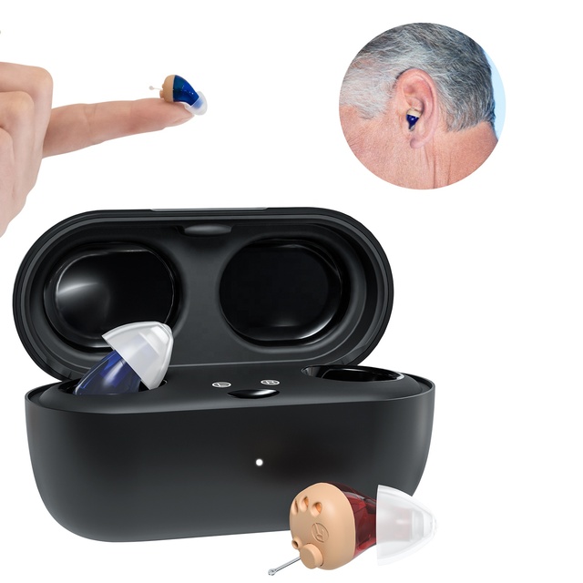 Best Selling 16-Channel Cic Invisible Hearing Aid for the Deaf Wireless Headphones Included