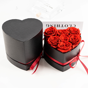 MCfloral Rosa Preservada Preservada Home Decoration Items <span class=keywords><strong>Ong</strong></span> Life Nounours En La Rose Eternelle Forever Flower in Heart Box - Product Image 1