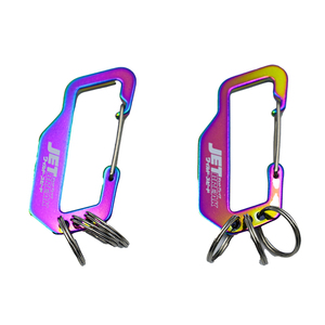 Llavero de Aluminio JET-BREAK con Impresión Digital y Acabado Arcoíris, Portátil, Tamaño Personalizado para Uso Promocional - Product Image 3