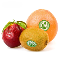 Étiquettes autocollantes personnalisées imperméables pour fruits, réutilisables et écologiques, en papier adhésif pour l'emballage des produits frais