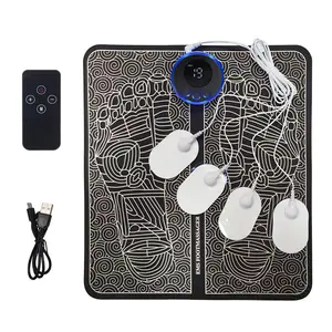 Intelligente Tens Massage Pad Vibrator Füße Bein Muskel Stimulator Massage Matte Schmerz linderung Muskel Electric Ems Fuß massage gerät