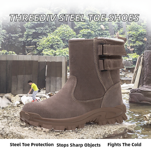 Calzado de Seguridad Unisex THREEDIV con Puntera de Acero de Alta Resistencia, Resistente a Pinchazos, para Verano/Primavera, Invierno, Resistente al Frío y al Desgaste - Product Image 2