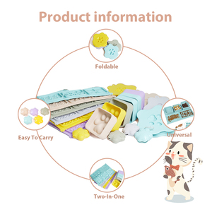 E-Pro 2025 nuovo arrivo in Silicone per animali prodotti più venduti LFGB materiale ad alta resistenza per animali domestici Set di piastre per alimentazione lenta per cani e gatti - Product Image 5