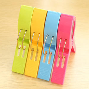 Clips en plastique épaissi, clips colorés pour manteaux, grande taille, clips résistants au vent, lot de 4 - Product Image 3