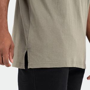 T-Shirt da ginnastica con Logo morbido e bianco personalizzato abbigliamento da ginnastica uomo Casual traspirante di base T-Shirt 50/50 cotone poliestere - Product Image 5