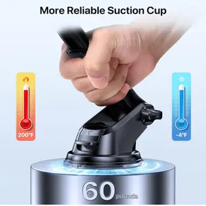2-in-1 Universal Adjustable Mobile Phone Holder With Suction Cup Car Air Vent Mount Dashboard Car Phone Holder