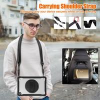 Étui de protection plat en TPU pour PC avec support invisible pour Samsung A11, coque de protection intégrale avec cordon de transport