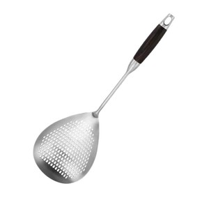 Colador de acero inoxidable, cucharón grande de calidad alimentaria para fideos, dumplings y frituras. - Product Image 1