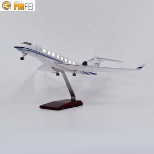 Modelo de Avión LED Desmontable, Jet de Negocios a Escala 1/75, Prototipo de Gulfstream G650 con Soporte, Personalizado - Product Image 2