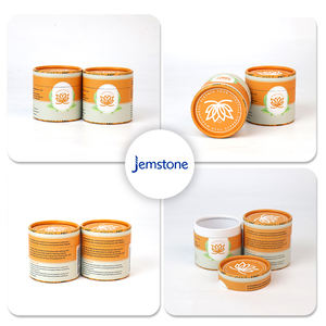 Diseño libre 100% reciclado Biodegradable cartón cilindro papel tarro embalaje caja redonda tubo de papel - Product Image 6