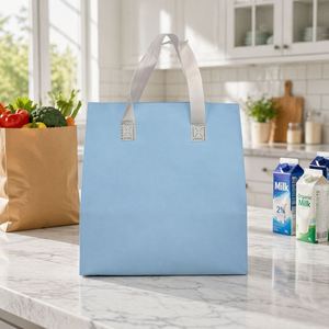 Laminated PP Non Woven Insulated Lunch <b>Bag</b> Custom Printed Waterproof Thermal Cooler <b>Bag</b> for Catering Services - Product Image 1