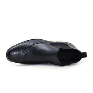 Vente en gros Logo personnalisé <span class=keywords><strong>noir</strong></span> italien élégant hommes hiver bottines robe formelle casual <span class=keywords><strong>Chelsea</strong></span> bottes hommes - Product Image 4