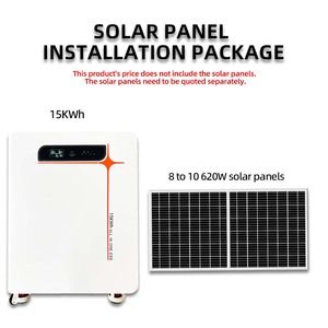 Système de stockage solaire tout-<span class=keywords><strong>en</strong></span>-un de 15 kWh - Alimentation de secours pour toute la maison pendant 2-3 jours hors réseau - Product Image 2