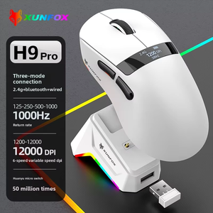 Xunfox H9 H9 Pro Lichtgewicht Muis Paw3311 Draadloze Bluetooth Drie-Mode E-Sports Gaming Muis Met Schermweergave - Product Image 5