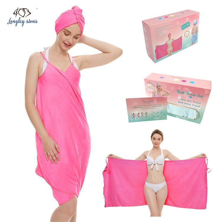 Сексуальное волшебное женское банное платье из микрофибры, носимое банное полотенце с ремнем для пляжного использования