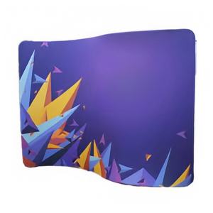 Aufrichtige Werbung für S-Form Tension Fabric Ausstellungs regale Aluminium rahmen 10 * 8ft Größe Gerade gebogene Designs für - Product Image 4