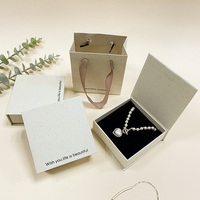 Cajas de Regalo de Cartón Rígido Reciclable para Joyería, para Pulseras, Pendientes, Anillos, Colgantes y Collares, con Logotipo