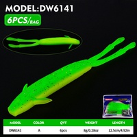 Leurre souple artificiel réaliste en plastique HUAYU LURE 12,5 cm 8 g sans hameçons pour la pêche au bar en eau douce et en eau salée