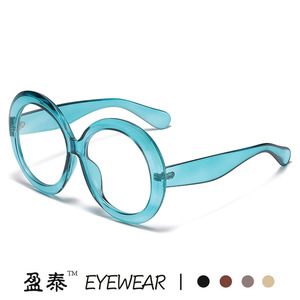 Yingtai Eyewear Round <b>Oversized</b> <b>Sunglasses</b> UV400 Women Fashion Street Style - Product Image 4