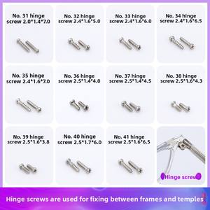 Küçük çerçevesiz burun pedi somun kap Spacer gözlük tamir aracı kiti aksesuar tornavida gözlük çerçevesiz onarım için - Product Image 5