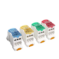 Bloque de Terminales Macho UKK160, Conector de Contacto de Cobre, 80A 690V, Carcasa PA66, Aplicaciones de Alta Corriente