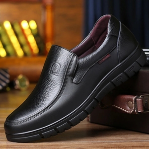 Zapatos Casuales de Cuero Genuino Hechos a Mano para Hombre, Zapatos Planos con Plataforma para Caminar, <span class=keywords><strong>Calzado</strong></span> para Exteriores, Mocasines, Zapatillas Transpirables - Product Image 1