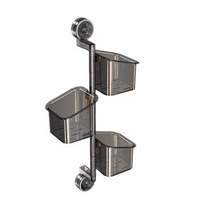 Étagère murale à ventouse de grande capacité Boîte de rangement sans perçage pour la cuisine à domicile pour panier suspendu à outils magiques - Product Image 1