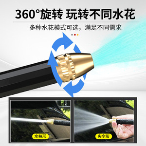 Pistola de agua de alta presión Guoma Ruixiang 50kp con rociador ajustable para limpieza de coches y uso en jardín - Product Image 4