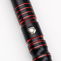 Sabre laser TXQsaber E09A avec poignée métallique, 10 sonorités, pour cosplay et duels, réglage du volume, jouets LED